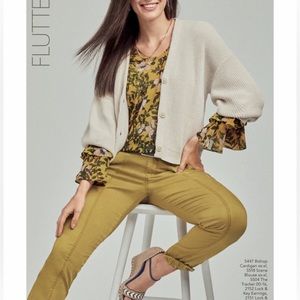 Cabi The Tracker Jogger Ankle Pants in Marigold Yellow Size 4